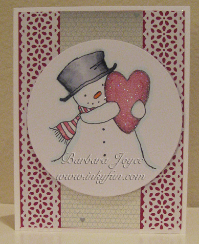 Happy Heart Snowman